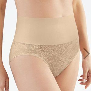 Maidenform Cool Comfort Shaping Brief Size 2XL Color Nude/Transparent w/Lace NWT
